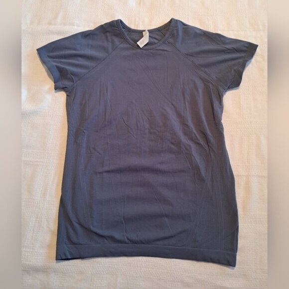 Athleta girl girls size XXL or 16 gray blue short sleeve shirt - Picture 1 of 4